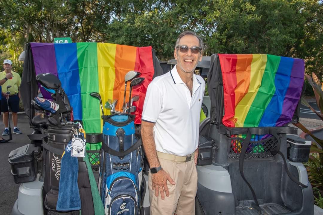 Michael Wallman at a Golf Tournament in 2022